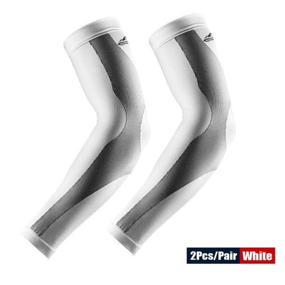 1pair Anti-uv Sun Protection Moisture Wicking Arm Sleeves for Cycling Basketball