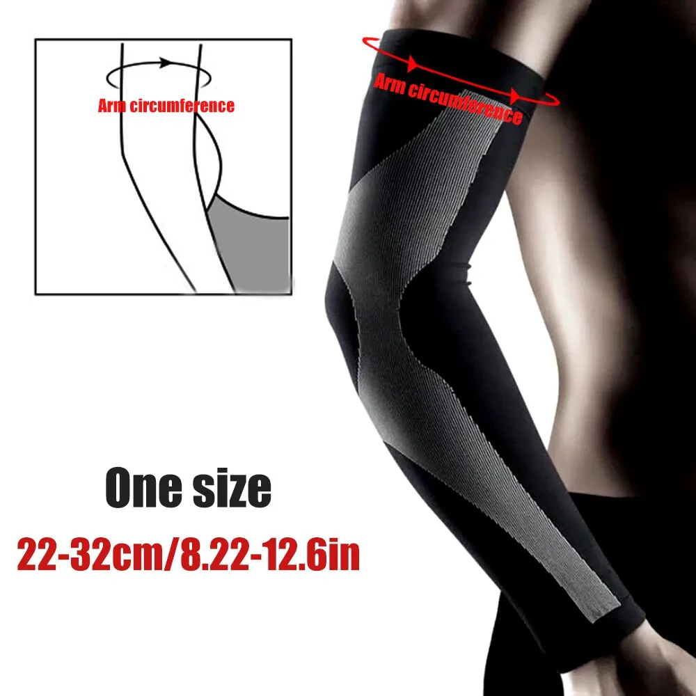 1pair Anti-uv Sun Protection Moisture Wicking Arm Sleeves for Cycling Basketball