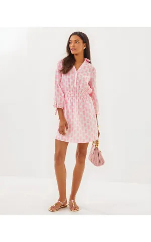 Abralynn Linen Shirtdress Slice of Sunshine