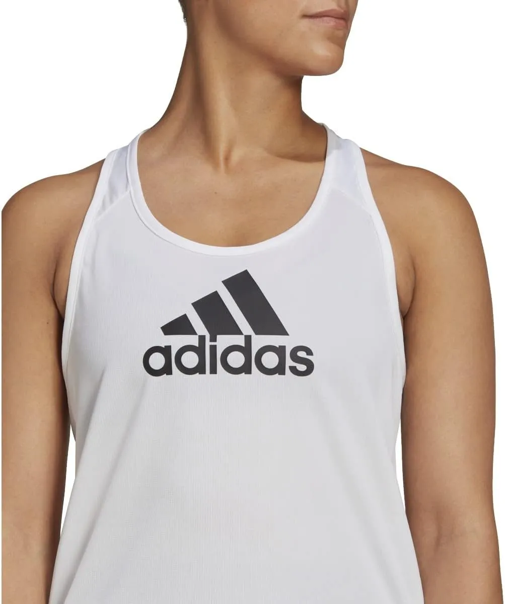 adidas Women's Aeroready Designed 2 Move Logo Sport Tank Top