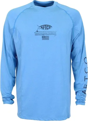 AFTCO Samurai Heathered Long Sleeve Shirt