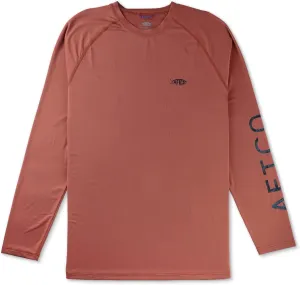 AFTCO Samurai Heathered Long Sleeve Shirt