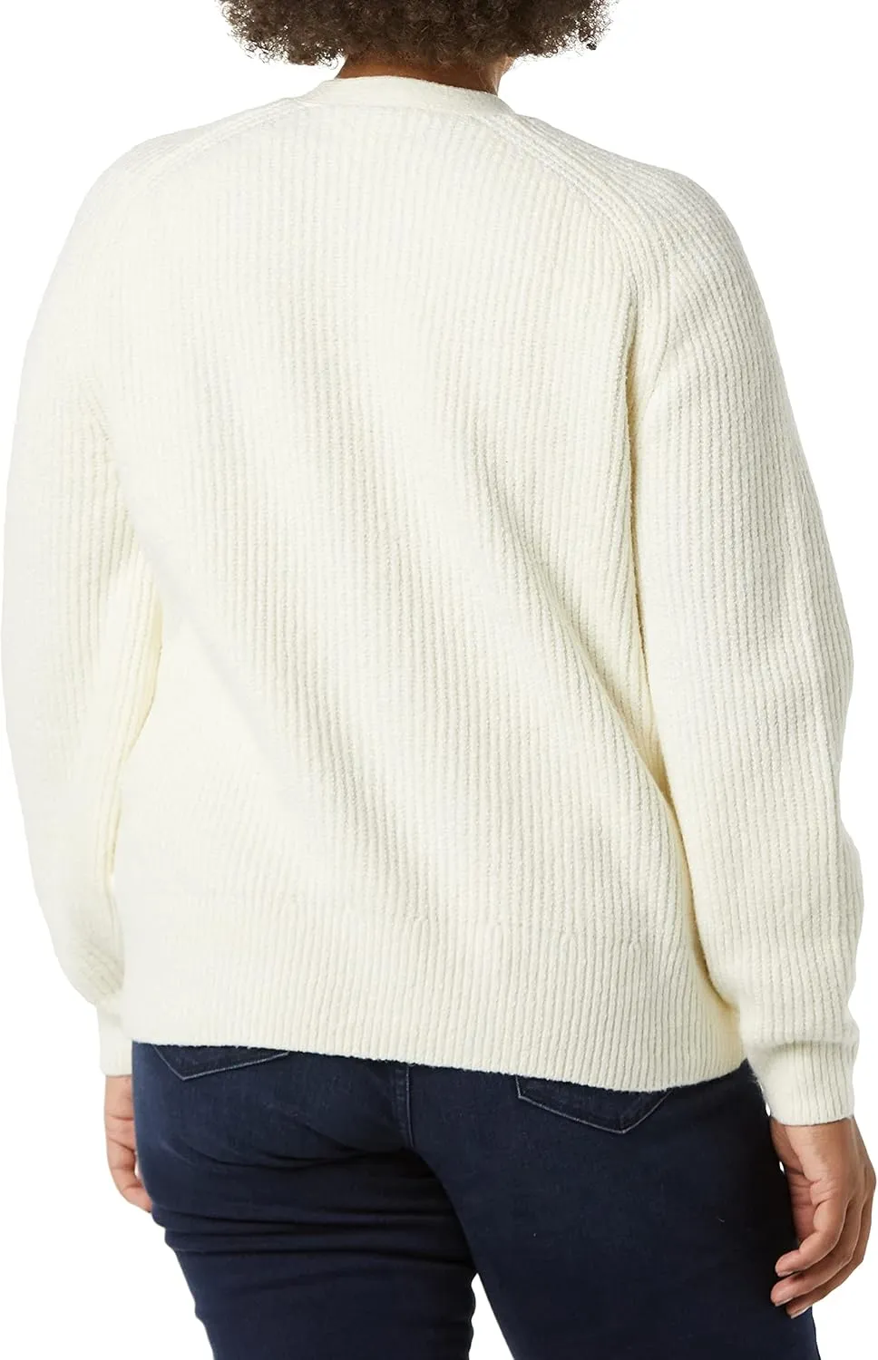 Amazon Essentials Women's Soft Touch Ribbed Blouson Cardigan - Discontinued Colors