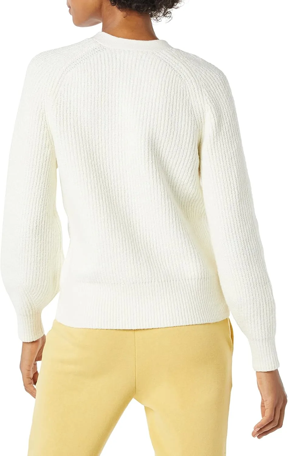 Amazon Essentials Women's Soft Touch Ribbed Blouson Cardigan - Discontinued Colors