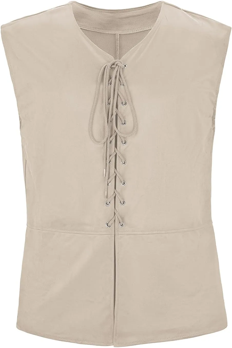 American Trends Renaissance Costume Men Renaissance Vest Costume Medieval Costumes Lace-up Waistcoat Halloween Pirate Vest