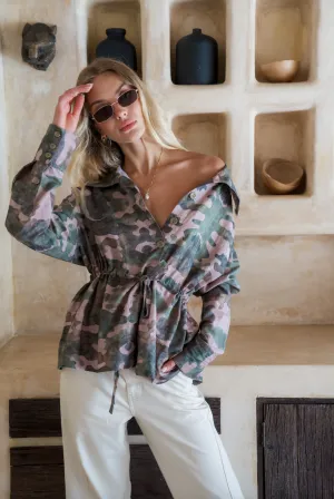 Ana Shirt Jacket - Camo