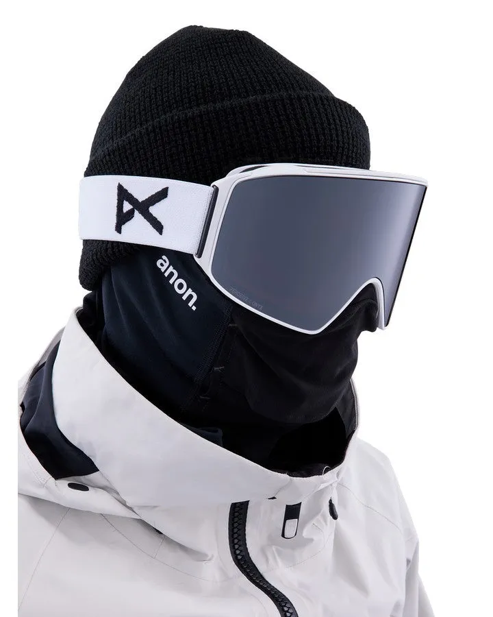 Anon M4 Cylindrical Snow Goggles   Bonus Lens   Mfi® Face Mask - White/Perceive Sunny Onyx Lens