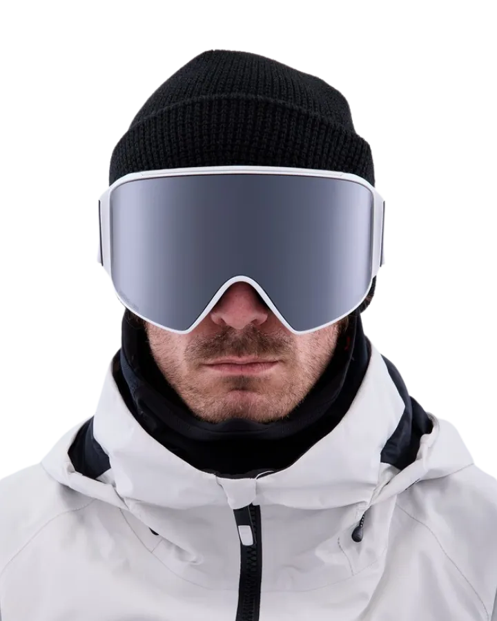 Anon M4 Cylindrical Snow Goggles   Bonus Lens   Mfi® Face Mask - White/Perceive Sunny Onyx Lens