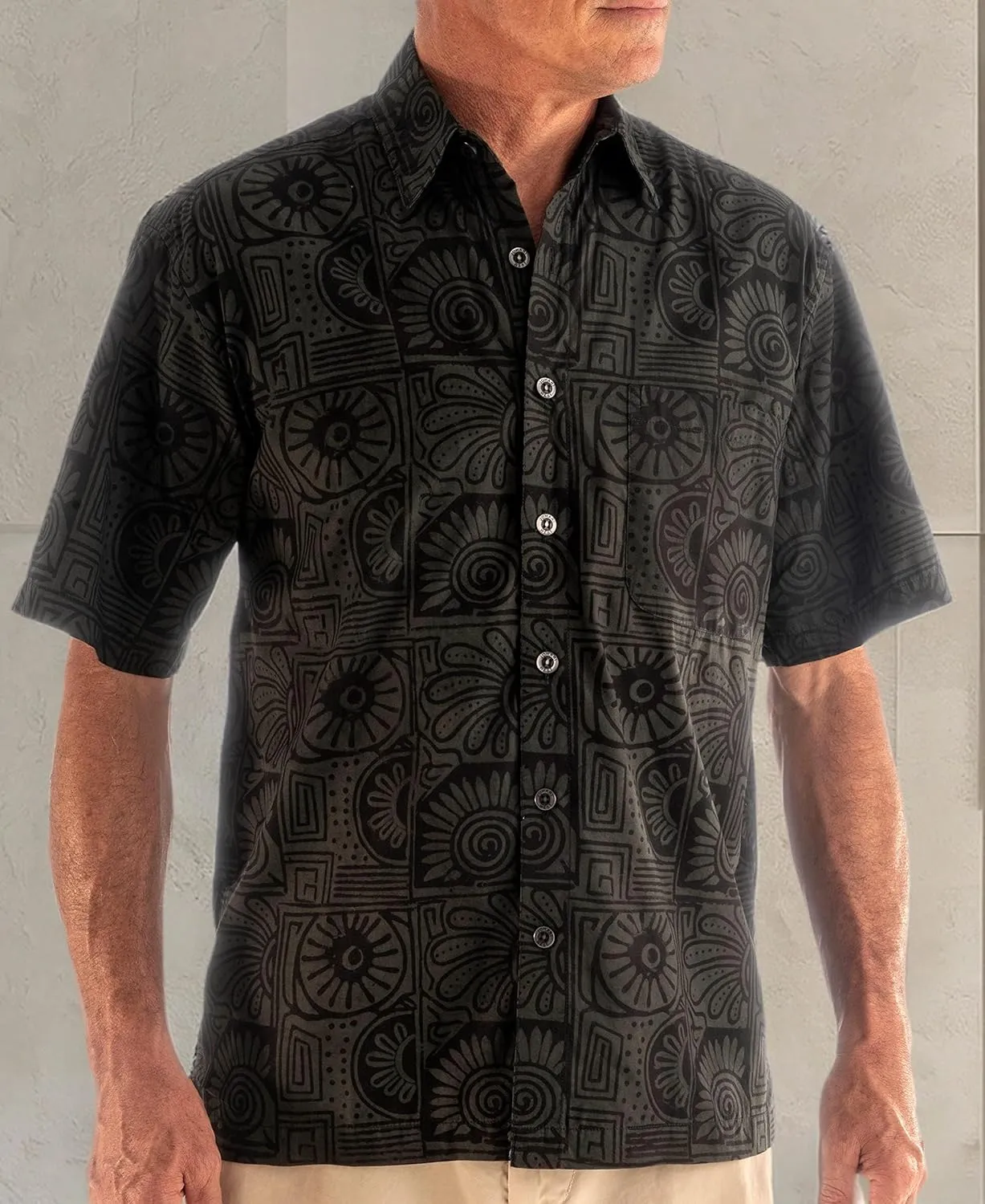 Antigua Summer Tropical Hawaiian Batik Shirt