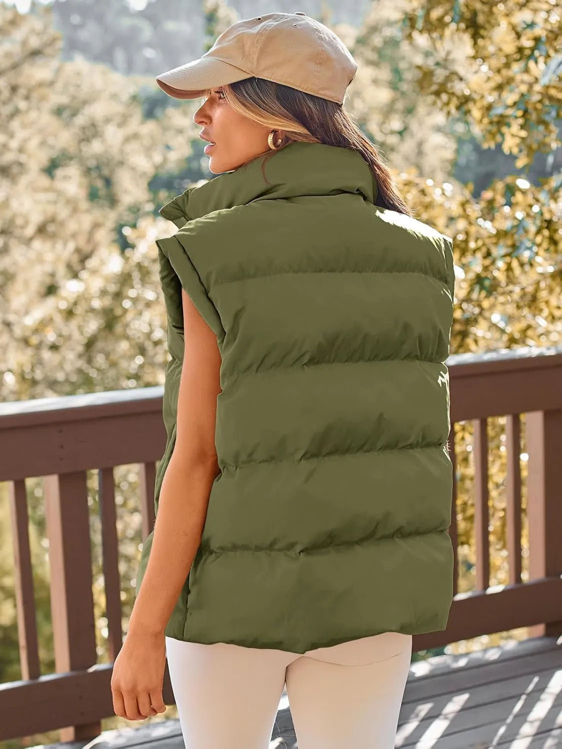 AUTOMET Womens Puffer Vests Fall Fashion Jackets Puffy Outfits 2025 Trendy Sleeveless Coats Outerwear Winter Clothes