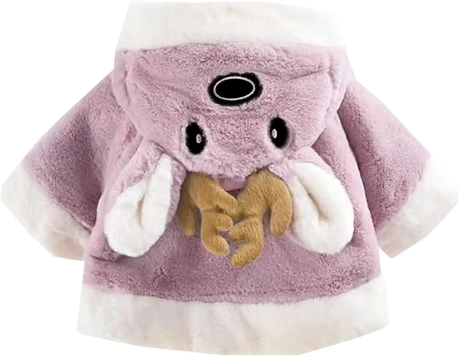 Baby Girl Christmas Hoodie Jacket Kids Toddler Hooded Cape Coat Winter Cloak Dress Coat Fuzzy Cute Cardigan Outwear