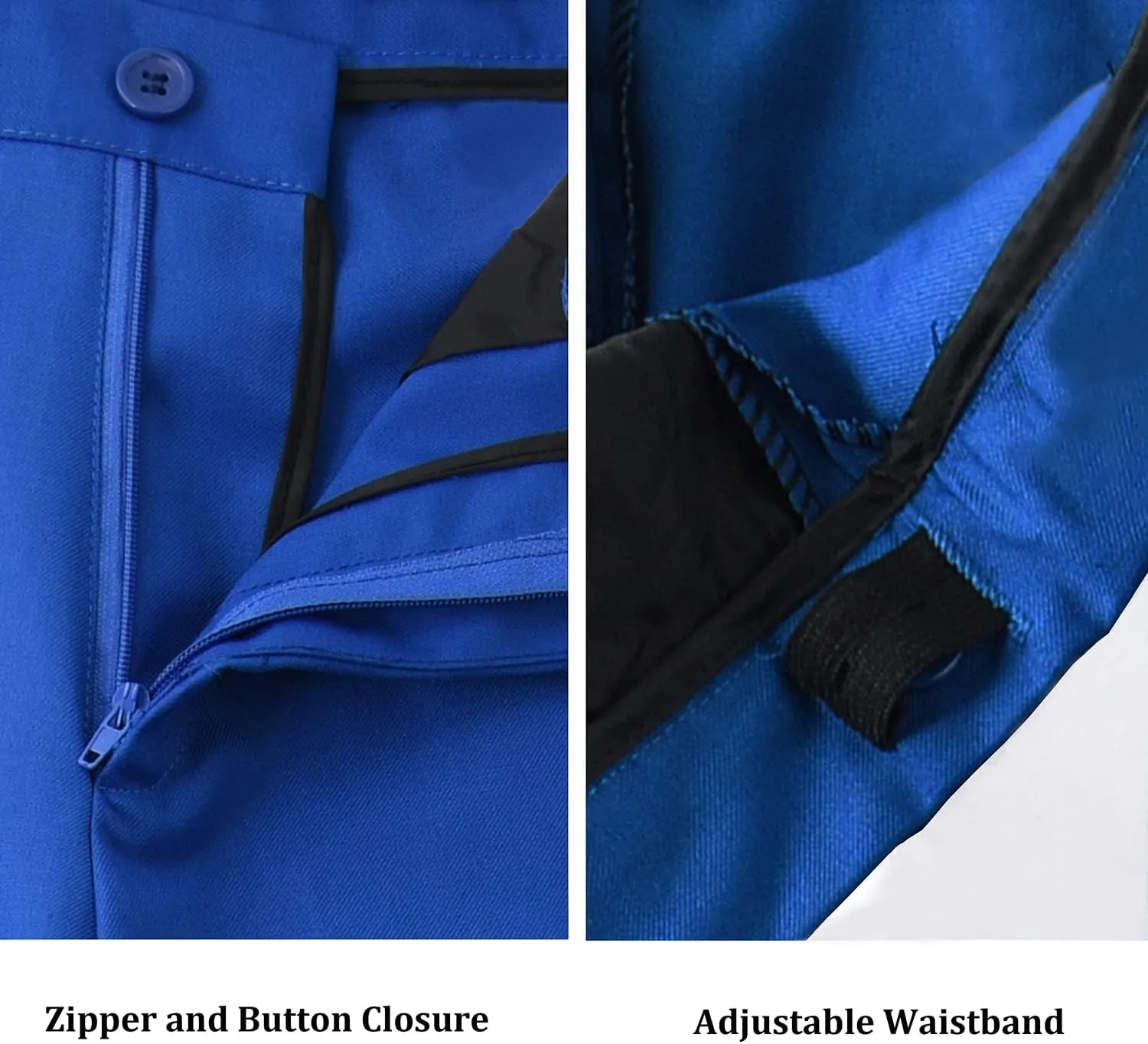 Boys Dress Pants Adjustable Waist Flat Front Pant Wedding School Uniforms Pants