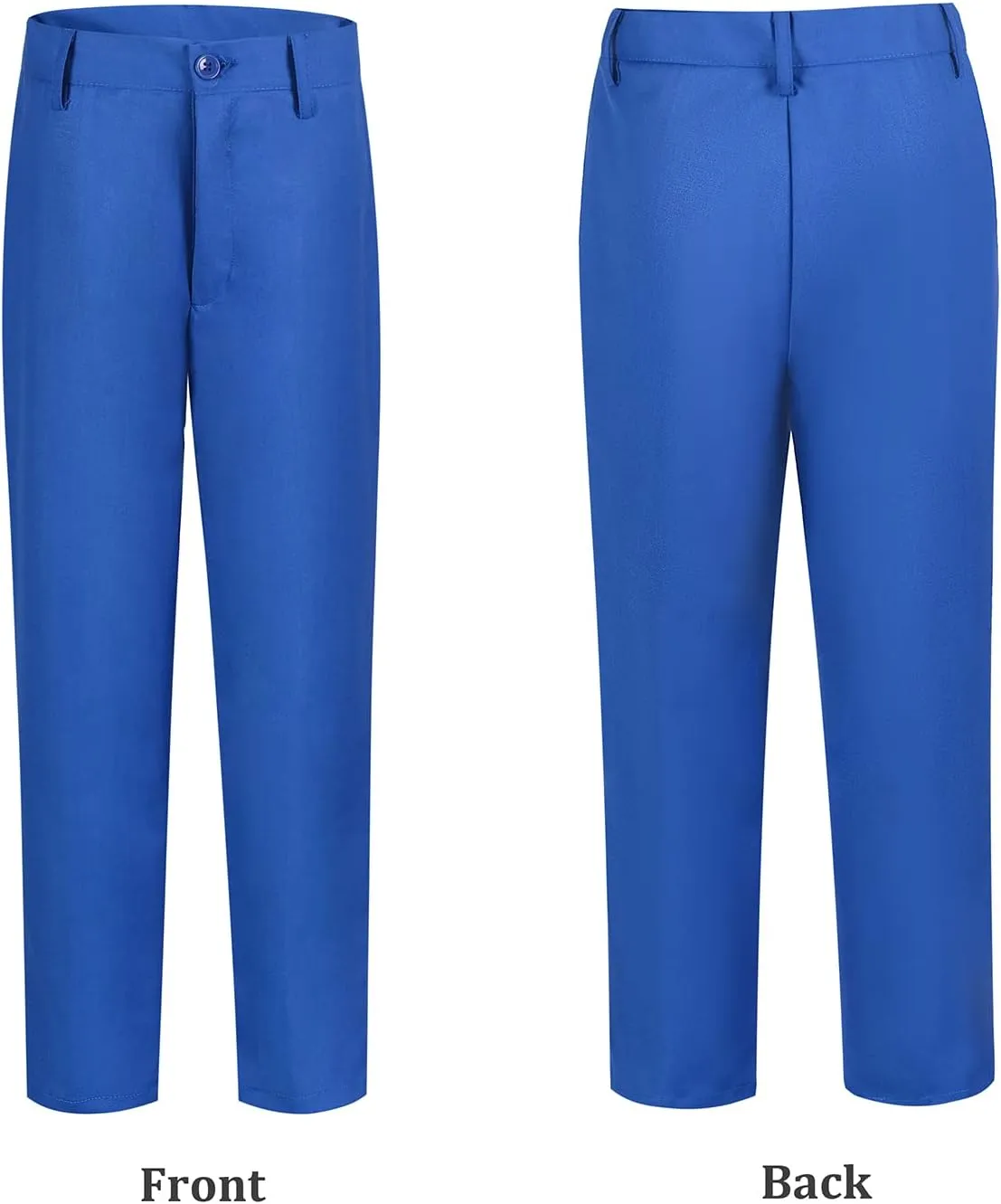 Boys Dress Pants Adjustable Waist Flat Front Pant Wedding School Uniforms Pants