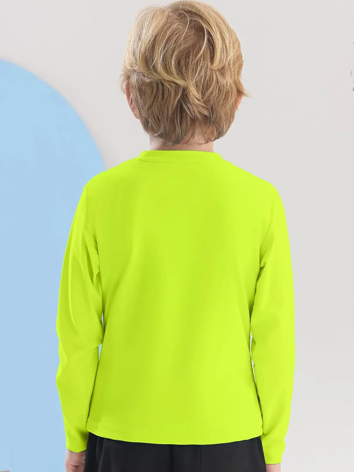 Boys Rash Guard Swim Shirt Long Sleeve UPF 50  for Toddler Kids UV Protection Outdoor Rashguard Sun Shirt