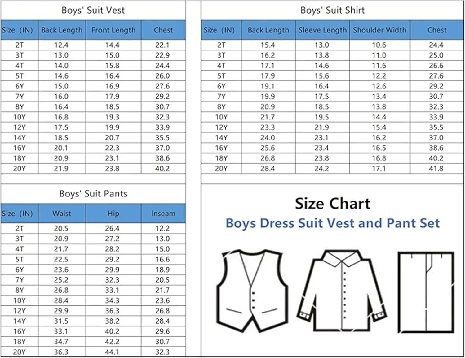 Boys Suits for Kids Formal Dress Suit Set Complete Outfit