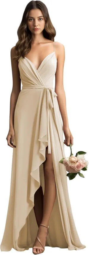 Bridesmaid Dresses One-Shoulder Chiffon - Cocktail Dress Formal Wedding Guest Evening Gown Black