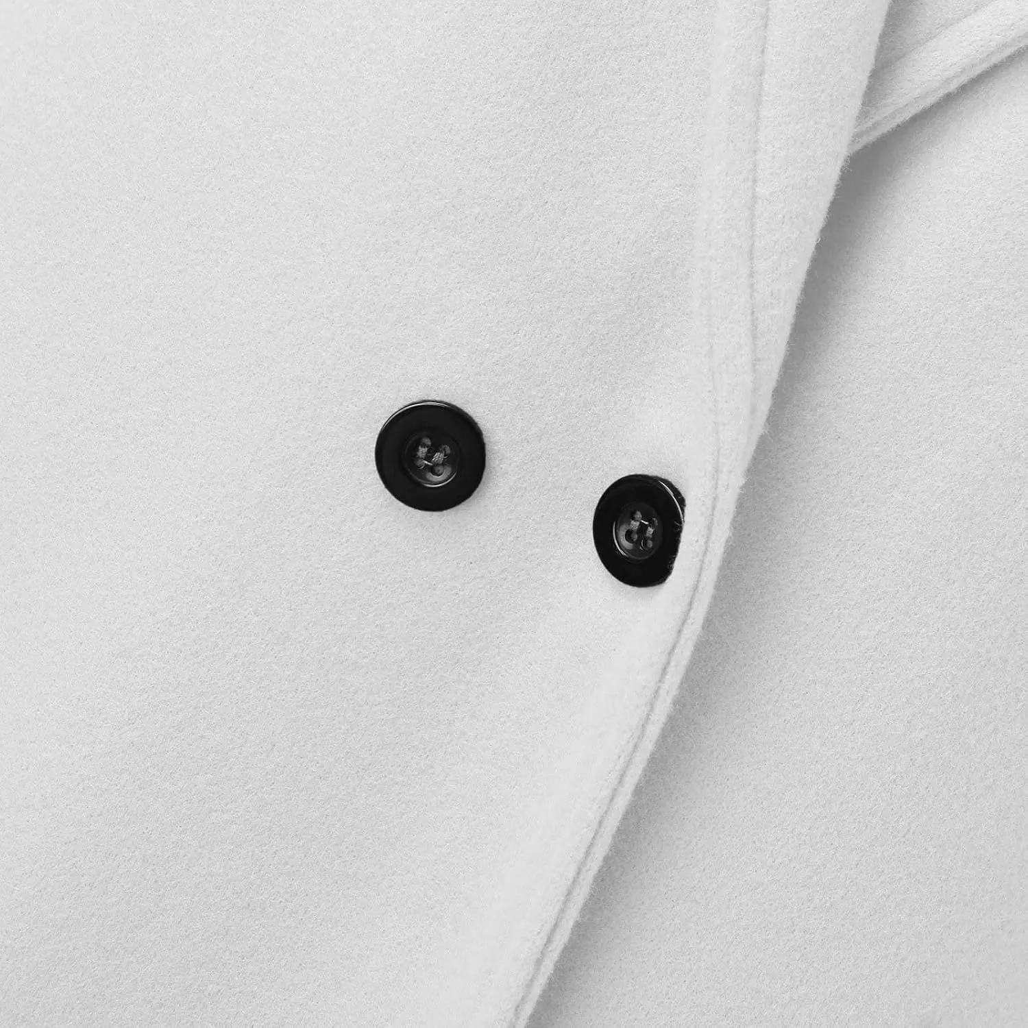 BTDECLAR Women's Trench Coats 2024 Lapel Open Front Long Sleeve Peacoat Winter Warm Loose Fit Wool Blend Cardigan