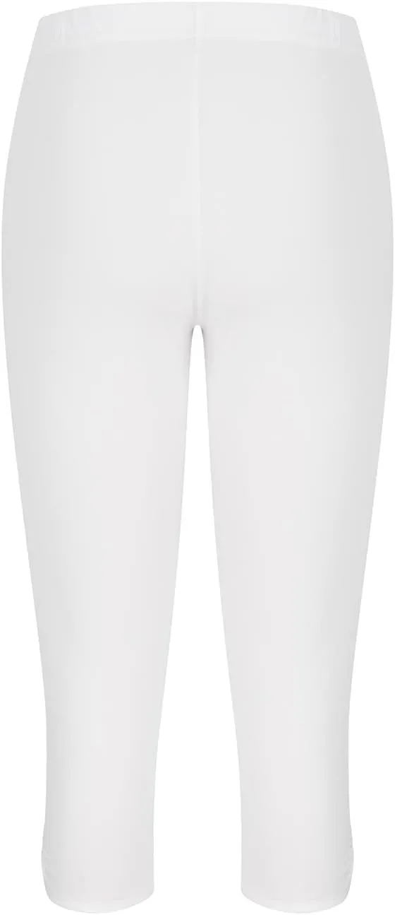 Capri Leggings for Women High Waisted Yoga Capri Pants Stretchy Lounge Pants Solid Color Capri Leggings Pajama Capri