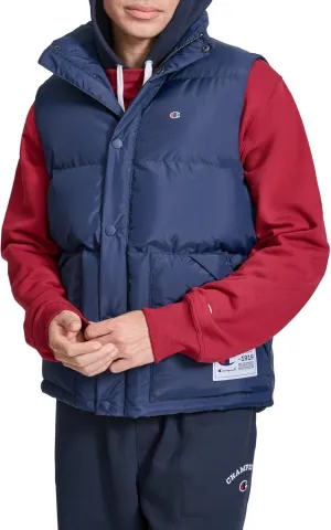 Champion Men's Puffer Vest with Logo