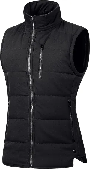 Chrisuno Women's Winter Vests Outerwear Lightweight Quilted Puffer Utility Vest