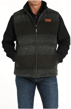 Cinch Men's Reversible Western Vest - Charcoal