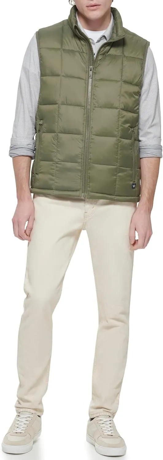 Dockers Men's Box Quilted Puffer Vest