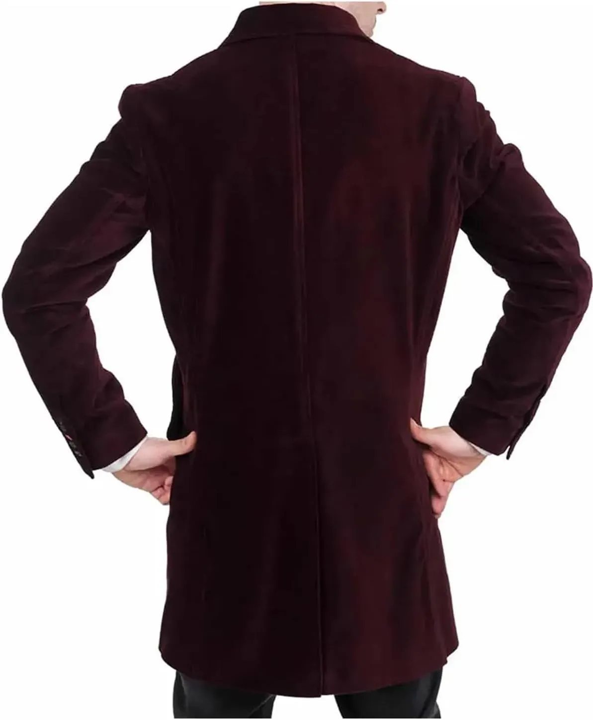 Doctor Who 12th Velvet Coat Peter Cosplay Long Wool Costume Coat Time Traveller Costume