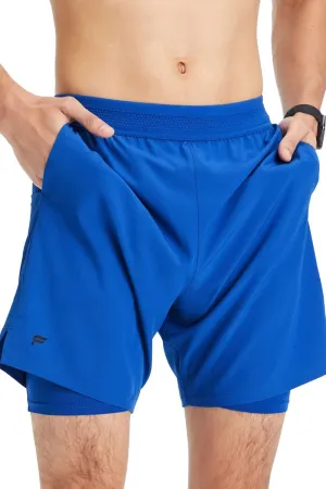 Fabletics Men's The Fundamental Short (Lined), Workout, Running, Training, Gym, Yoga, Ultra Lightweight, Athletic