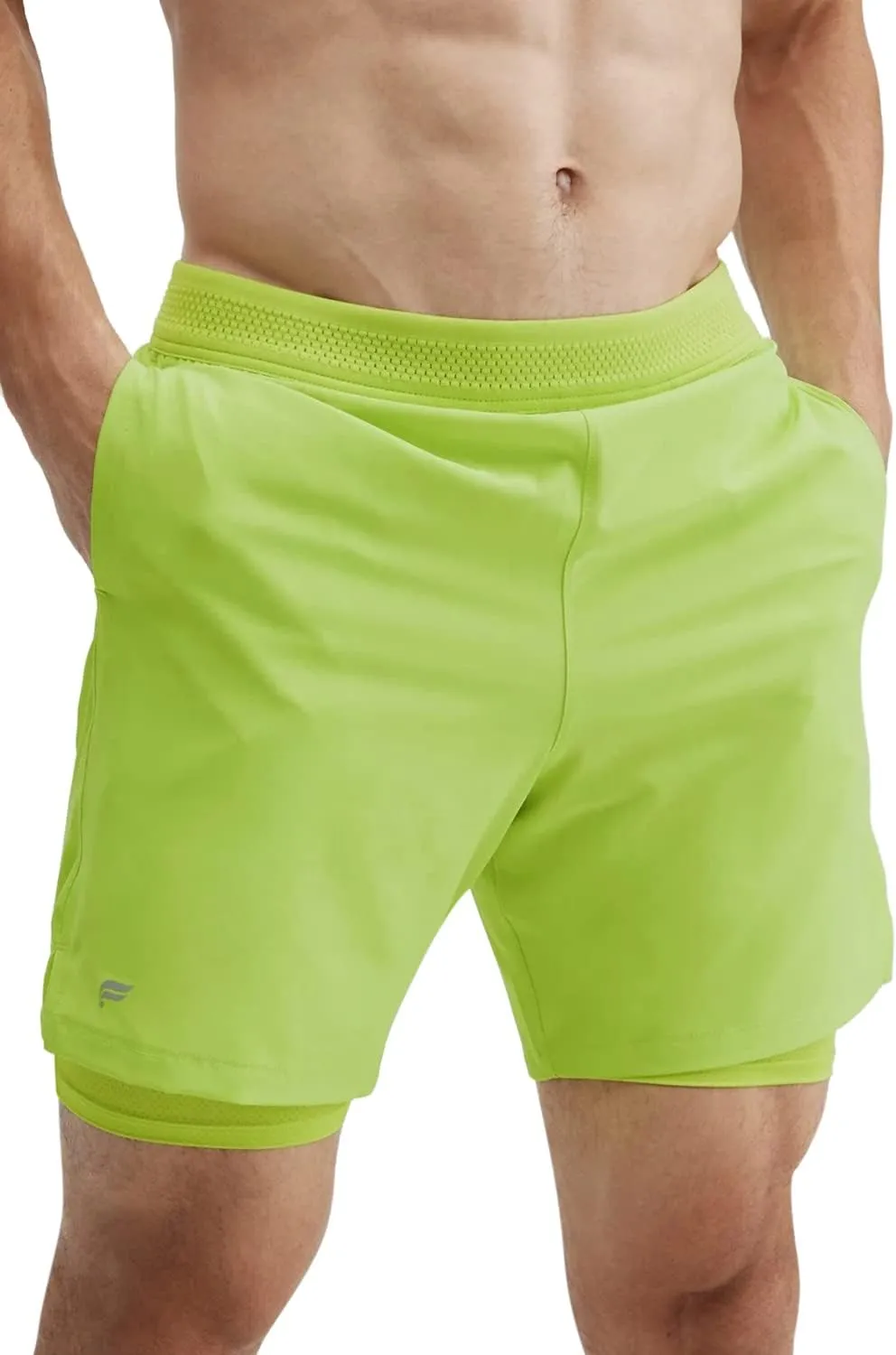 Fabletics Men's The Fundamental Short (Lined), Workout, Running, Training, Gym, Yoga, Ultra Lightweight, Athletic