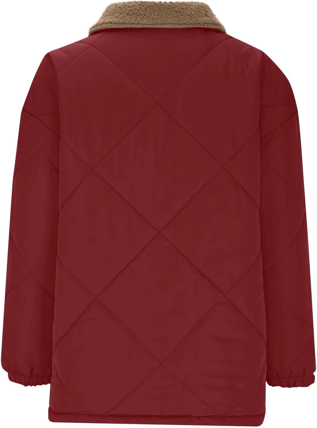 Fall Winter Jackets for Women 2024 Warm Quilted Jackets Lightweight Casual Puffer Jacket Padded Down Coat Outerwear