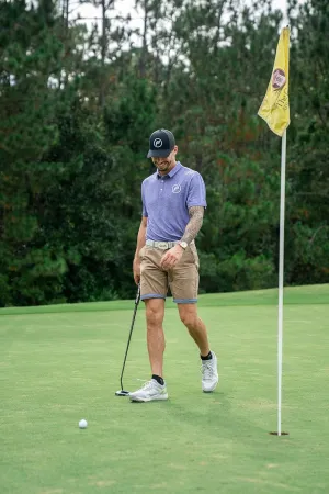 Flagstick Golf Polo Shirt for Men, Moisture Wicking, Athletic, Quick Dry Shirts, Outdoor Regular Fit, Short Sleeve Shirt