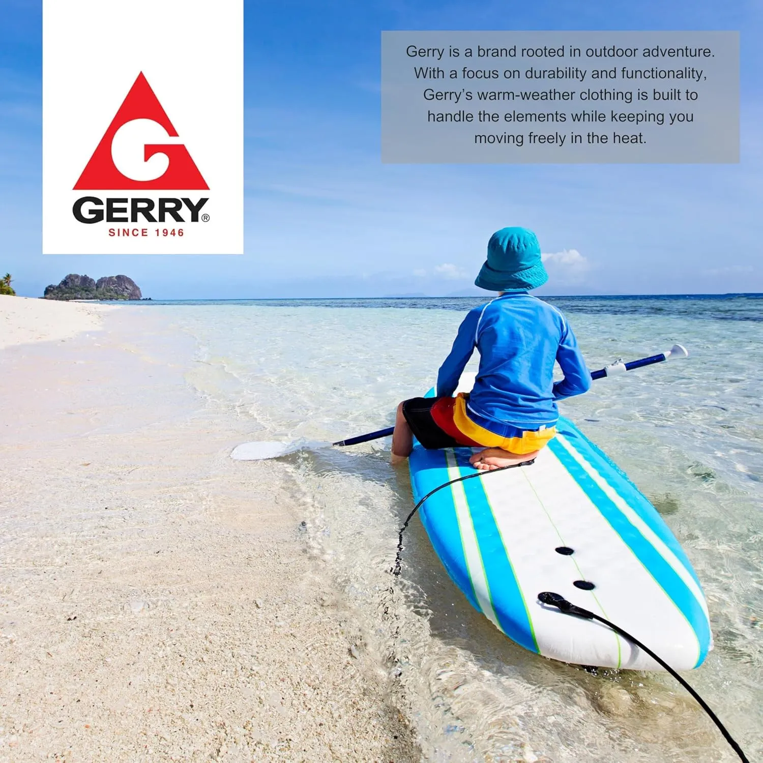 Gerry Rash Guard for Boys, Long Sleeve Boys Swim Shirt, UPF 50  SPF UV Sun Protection, Quick Dry Rashguard for Kids