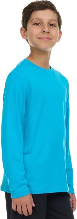 Gerry Rash Guard for Boys, Long Sleeve Boys Swim Shirt, UPF 50  SPF UV Sun Protection, Quick Dry Rashguard for Kids