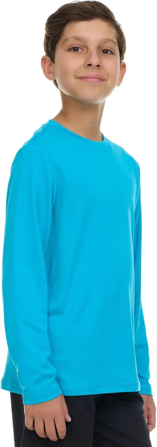 Gerry Rash Guard for Boys, Long Sleeve Boys Swim Shirt, UPF 50  SPF UV Sun Protection, Quick Dry Rashguard for Kids