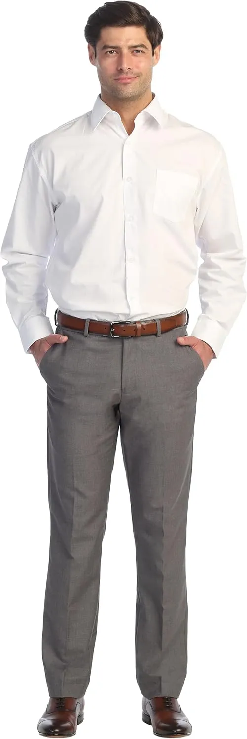 Gioberti Men's Hidden Expandable Waist Dress Pants
