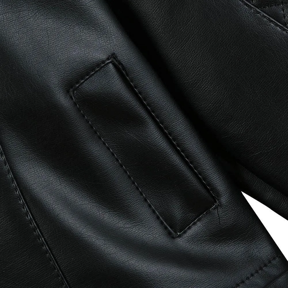 Girls Short Jacket Coat 1-4 Years Old,Fashion Infant Toddler Girls Kids Autumn Winter Leather Zipper Outerwear