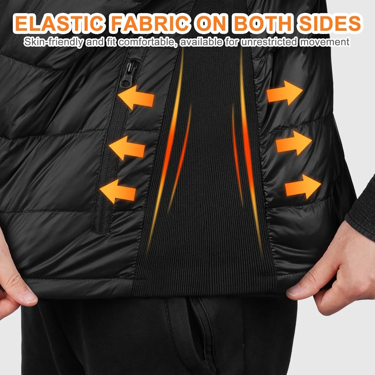 Heated Vest for Men Women,Heated Vest with 16000mAh Battery Pack Included,8 Heating Zones Lightweight Heating Vest