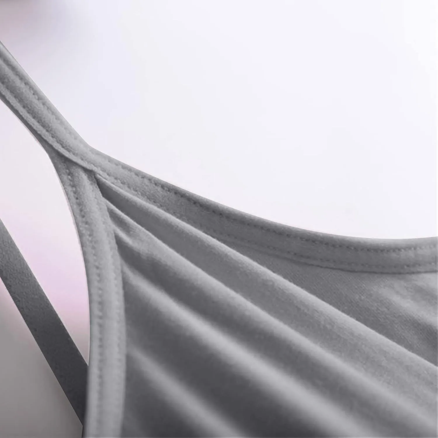 HGps8w Plus Size Womens Shelf Bra Camisoles Adjustable Spaghetti Strap Tank Tops Scoop Neck Layer Cami Tops (S-6XL)