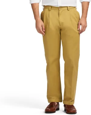 IZOD Men's American Chino Double Pleated Classic Fit Pant