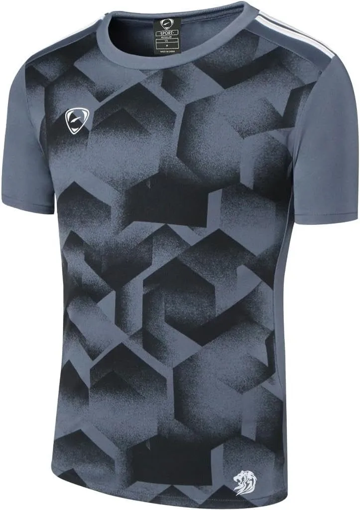 jeansian Men's Sport Quick Dry Fit Short Sleeves Men T-Shirts Tee Shirt Tshirt Tops Golf Tennis Running LSL111