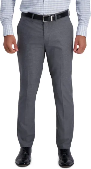 J.M. Haggar Men's 4 Way Stretch Slim Fit Flat Front Dress Pant