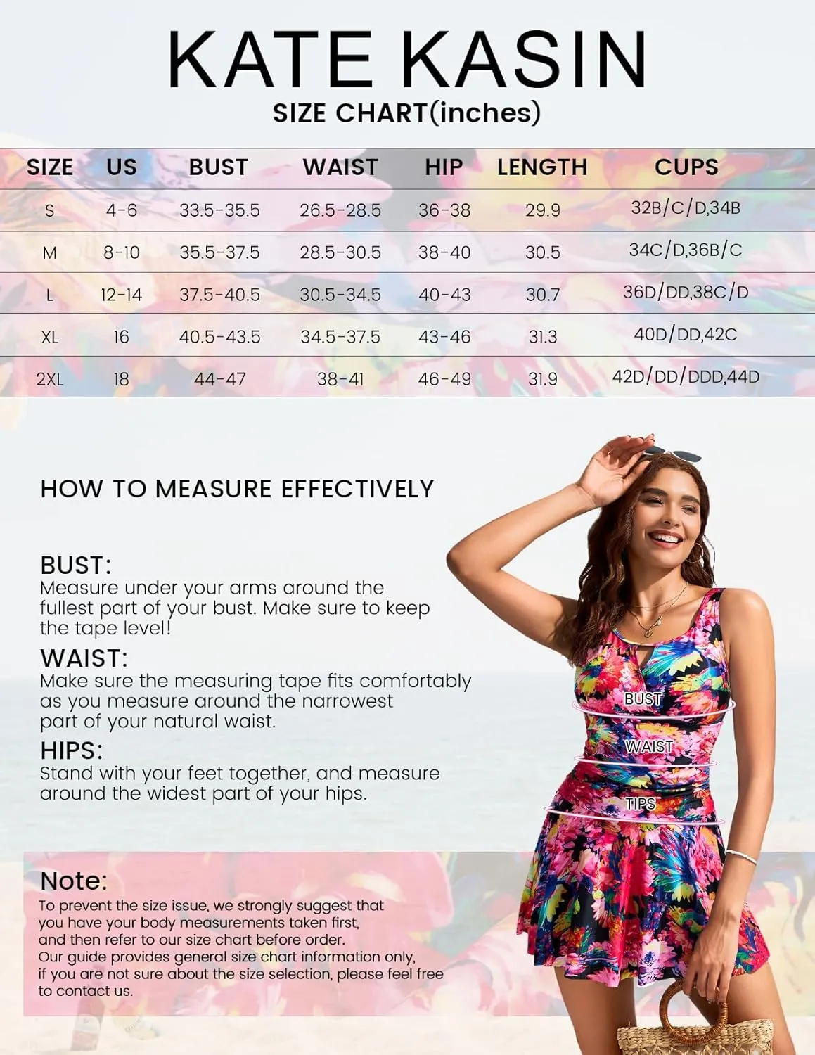 Kate Kasin 2 Piece Tankini Swimsuits for Women Tummy Control Swimdress Skirt Bathing Suit with Briefs Modest Ruched Swimwear