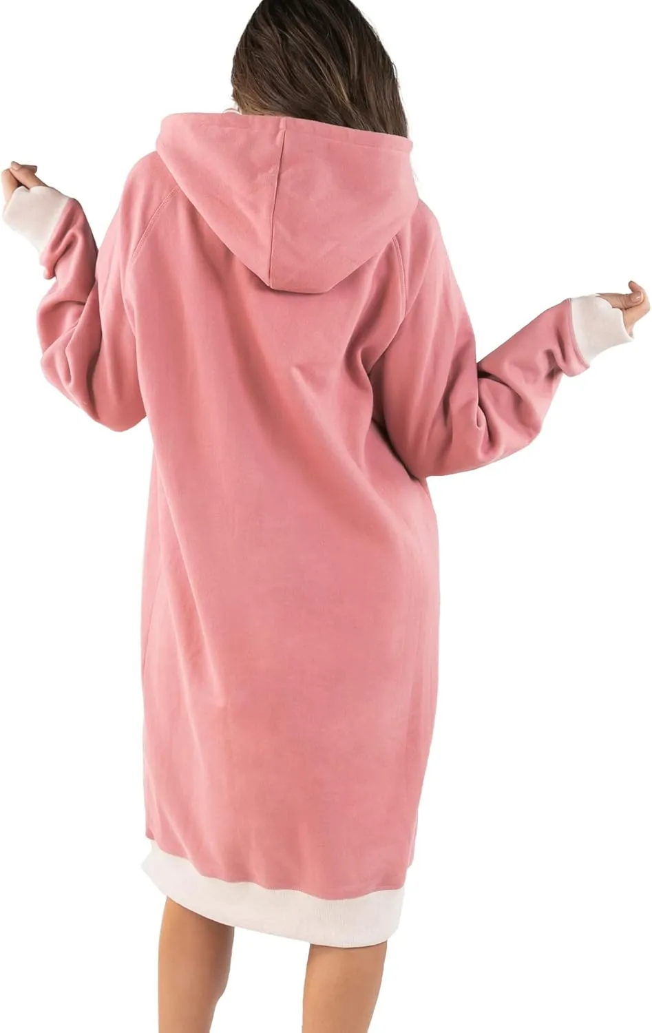 Lazy One Oversized Hoodie Sweatshirt, Comfortable Sleepwear, Sweater Dress for Women