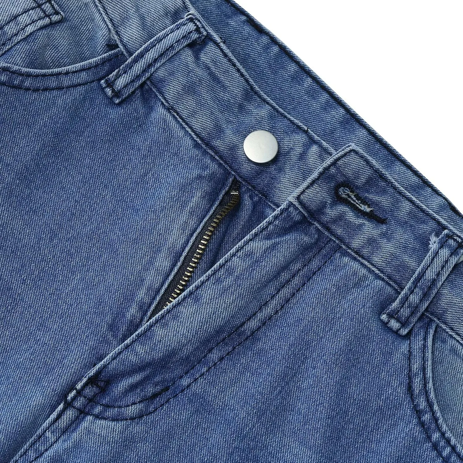 LCMTWX Trendy Jeans for Women 2024 Bib Washed Overalls Rompers Ripped Women's Denim Women's Jeans Flare Stretch