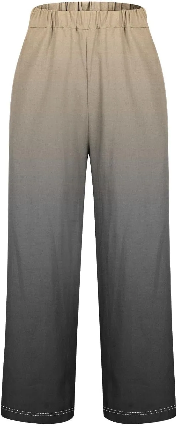 Linen Blend Pants Womens Plus Spring Cotton Loose Pants Women Travel Women Cotton Pants Summer
