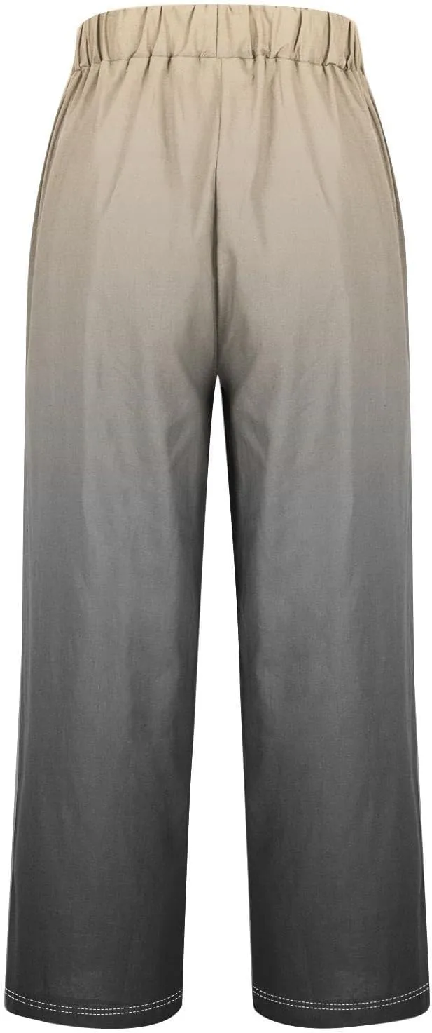 Linen Blend Pants Womens Plus Spring Cotton Loose Pants Women Travel Women Cotton Pants Summer
