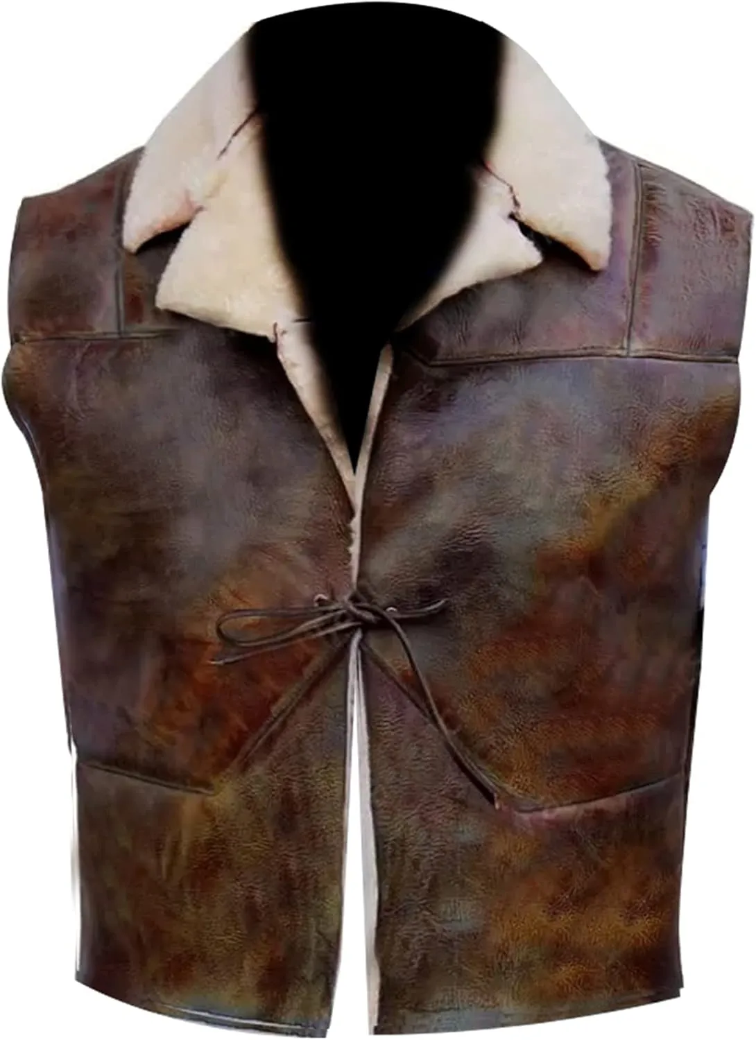 LP-FACON Men's Club Biker Vintage Fashion Motorcycle | Western Cowboy Leather Vest | Waistcoat Collection