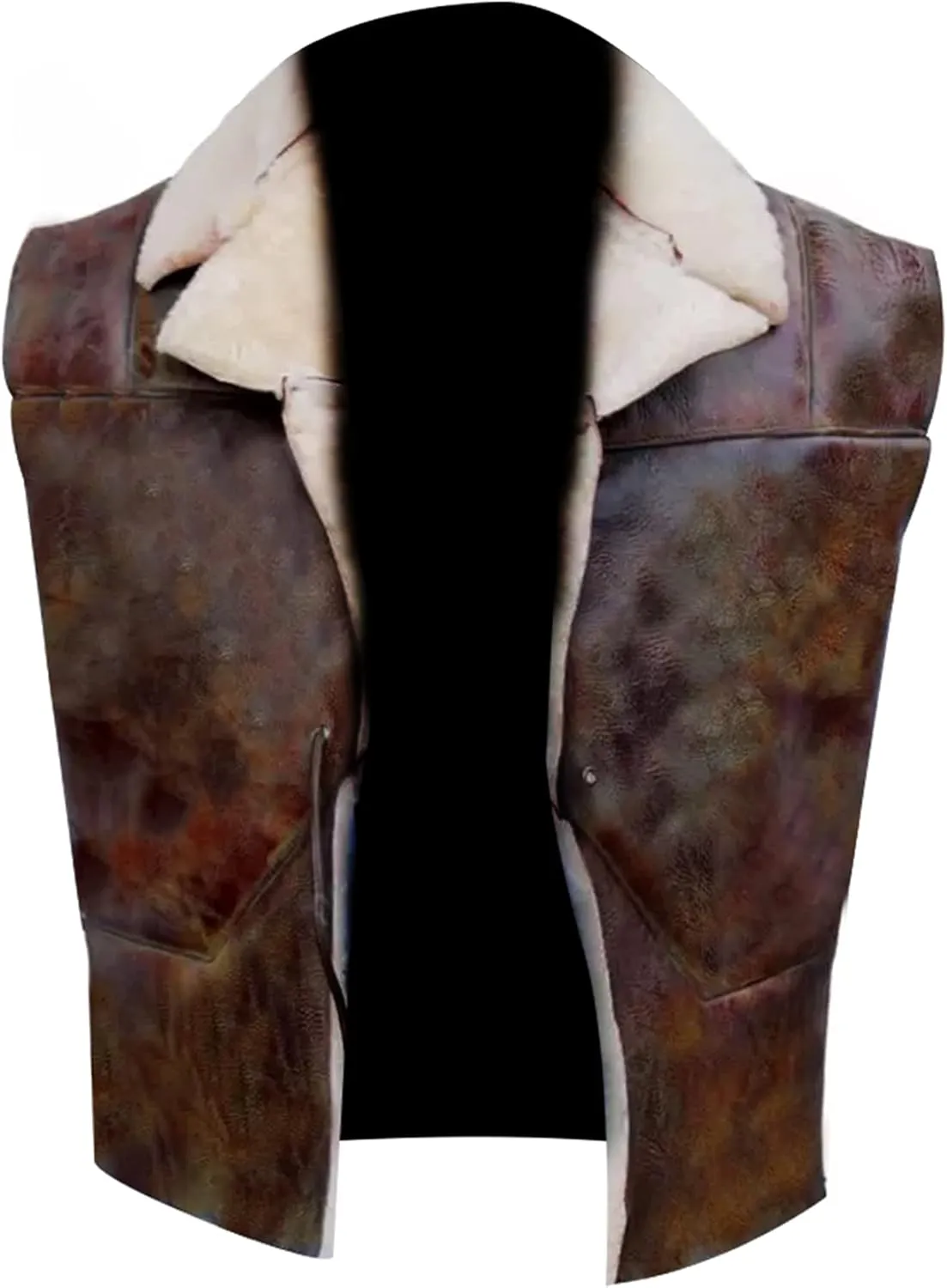 LP-FACON Men's Club Biker Vintage Fashion Motorcycle | Western Cowboy Leather Vest | Waistcoat Collection