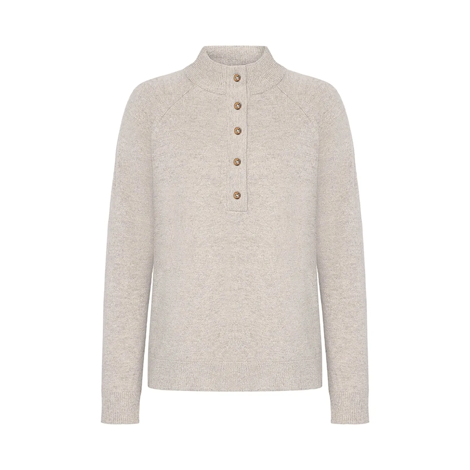 Mansted Hadid Yak Blend Button Placket