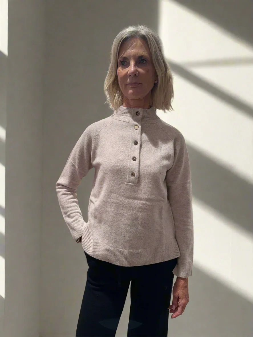 Mansted Hadid Yak Blend Button Placket